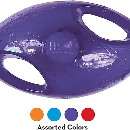 KONG Jumbler Football - Interactive Dog Toy for Dog & Puppy Playtime - Fetch Toy with Tennis Ball - Dog Supplies for Engaging Play (Large/Extra Large)