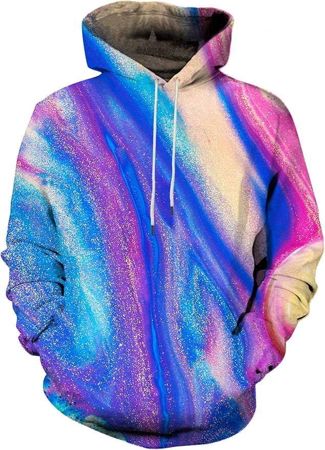 Yasswete Unisex Adults 3D Printed Fashion Hoodies for Men Women Pullover Novelty Sweatshirts with Big Pockets