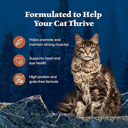 Blue Buffalo Wilderness Wild Delights Natural Wet Food for Cats, Flaked Chicken & Turkey in Tasty Gravy, 5.5-oz Cans, 24-Pack