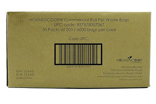 Case of 6000 Pet Waste Bags on Roll (30 Rolls of 200 bags per roll) Dog Waste Station Bags for HOA, Residential, commercial roll bag for Poop Station Dispensers