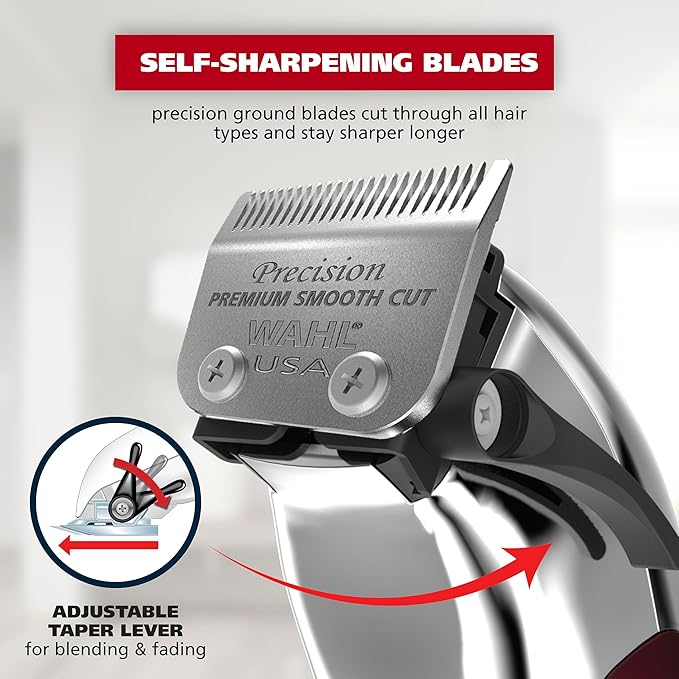 Wahl USA Pro Series All Metal Corded Dog Grooming Kit, an Ultra Quiet Dog Clipper with Metal Housing for Quieter and Cooler Operating - Model 3026335