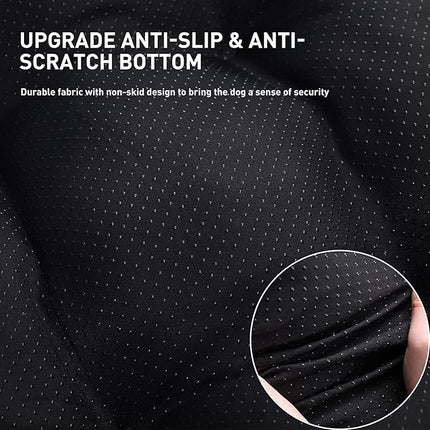 KSIIA Washable Dog Bed Deluxe Plush Dog Crate Beds Comfy Kennel Pad Anti-Slip Pet Sleeping Mat for Large, Jumbo, Medium, Small Dogs Breeds, 29" x 21", Dark Grey