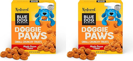Blue Dog Bakery Natural Dog Treats, Doggie Paws, Maple Bacon Flavor, 16.2oz (1 Count) (Pack of 2)
