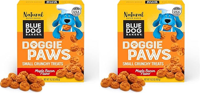 Blue Dog Bakery Natural Dog Treats, Doggie Paws, Maple Bacon Flavor, 16.2oz (1 Count) (Pack of 2)