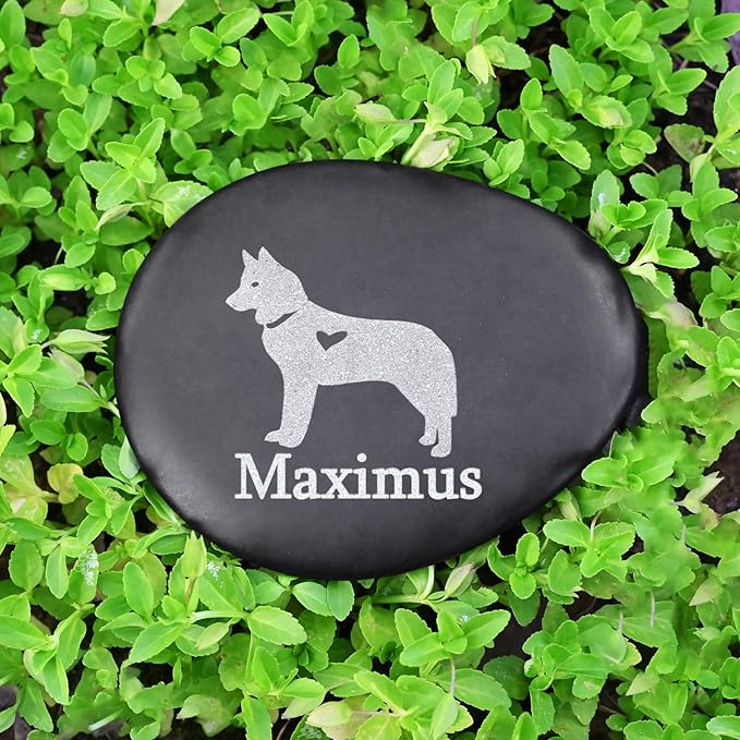 Dog Memorial Gifts for Loss of Dog - Personalized Pet Memorial Stones for Dogs - Dog Grave Markers - Pet Loss Gifts - in Memory of Dog Gifts - Loss of Pet Sympathy Gifts - Pet Memorial Gifts