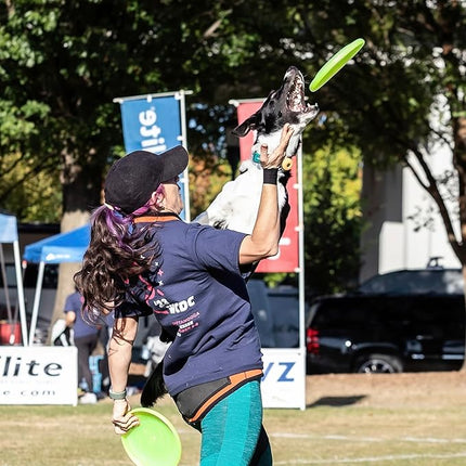 Hyperflite K-10 Jawz Yellow Disc • for Dogs Over 16" • 8.75 Inch / 155 Grams • Puncture Resistant • Made in The USA