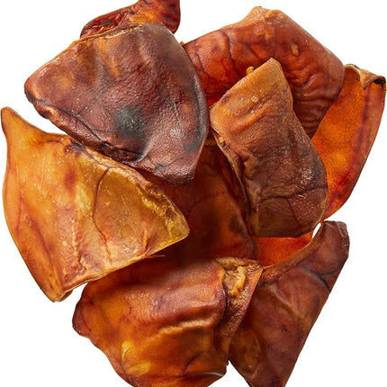 Amazon Brand - Wonder Bound Whole Pig Ears, Single Ingredient, Highly Digestible, Dog Treats for Puppy and Large/Medium Dogs, Pork, 18 count, 12.7 ounce (Pack of 1)