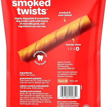 Hartz Oinkies Pig Skin Twists 3" (10 Pack)