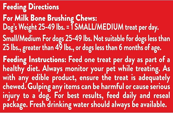 Milk-Bone Original Brushing Chews, 35 Small/Medium Daily Dental Dog Treats Scrubbing Action Helps Clean Teeth (Pack of 2)