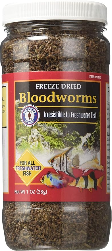 San Francisco Bay Brand Freeze Dried Bloodworms 1 oz.