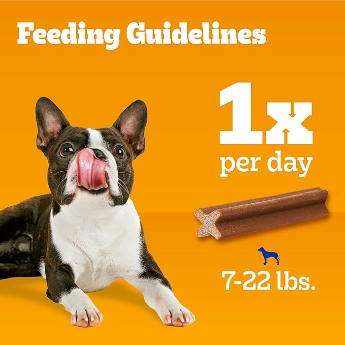 Pedigree Dentastix Small and Toy Breed Dog Treats, Beef Flavor, (7) 24ct Bags (168 Treats Total)