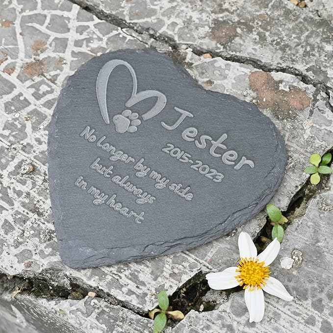 Dog Memorial Gifts for Loss of Dog Personalized Dog Memorial Stones - Pet Loss Gifts - Loss of Dog Sympathy Gift - Bereavement Gifts for Loss of Pet Cat, 4''×4''/10×10cm