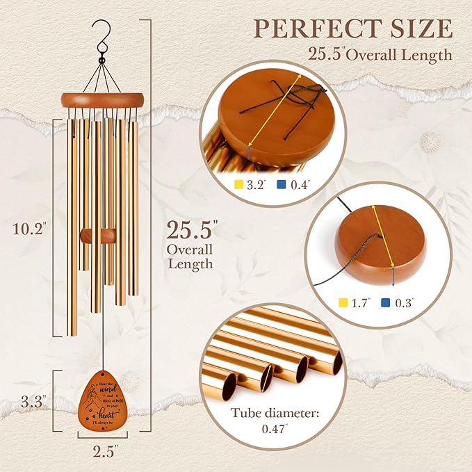 SteadStyle Pet Memorial Gifts for Dogs, Dog Memorial, Pet Memorial Wind Chime, Loss of a Dog Sympathy Gift, in Memory of Dogs Cats Gifts,Remembrance Bereavement Gift 25.5 in
