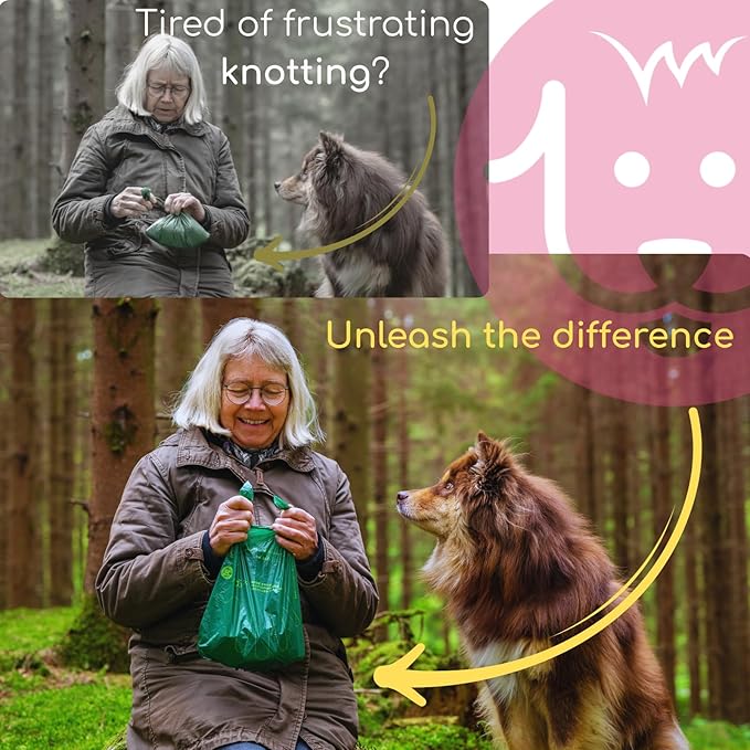 Woofpanion Home Compostable Dog Poop Bags Rolls | Leakproof & Extra-Durable | Plant-Based Certified Home Compostable Poop Bags for Dogs | Dissolves Completely & No Microplastics | 18 Pack | 270 bags