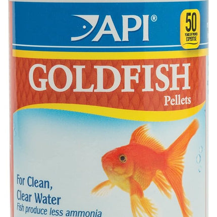 API GOLDFISH PELLETS Fish Food 4-Ounce Container, Medium, Model:833B