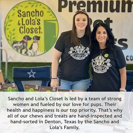 Supreme 12-inch Jumbo Bully Sticks by Sancho and Lola’s (5 Pack) All-Natural, Long-Lasting Dog Chew Treats - Free-Range, Grass-Fed Beef - Low Odor