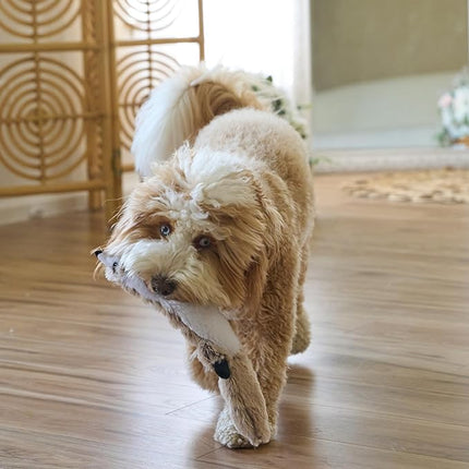 SPOT Skinneeez Extreme Quilted Raccoon - Durable, Stuffing Free Dog Toy with 4 Layers of Diamond Stitched Fabric & 2 Squeakers- Ideal for Small & Medium Aggressive Puppies and Dogs- 14in