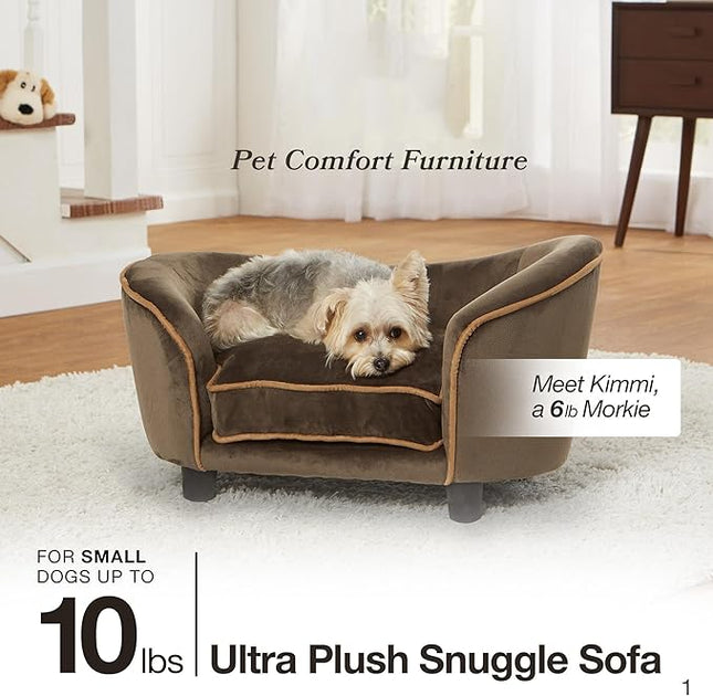 Enchanted Home Pet Ultra Plush Snuggle Pet Bed in Dark Grey