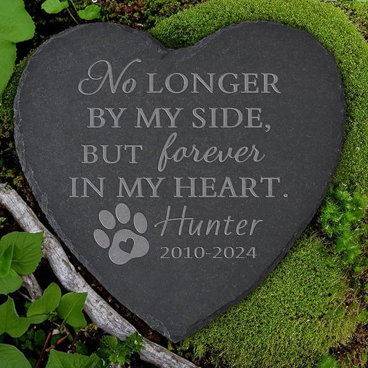 Personalized Pet Memorial Stone, Dog Memorial Gifts for Loss of Dog, Pet Loss Gifts, Pet Memorial, Loss of Dog Sympathy Gift, Dog Remembrance Gift, Pet Bereavement Gifts - in My Heart