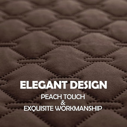 gogobunny 100% Double Sided Waterproof Dog Blanket Soft Pet Bed Cover Reversible Protect Furniture Couch Sofa Car for Puppy Cat Kids (Dark Chocolate/Light Chocolate, 30x80 Inch (Pack of 1))