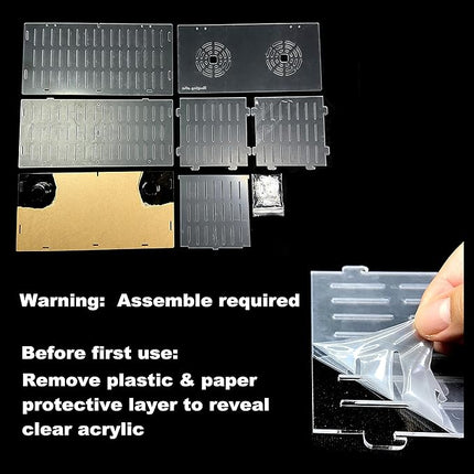 Magnetic Acclimation Breeder Box 4.5" / 8" /12" for Fish Anemone Coral Strong N52 Magnets for 1/2" Glass (8"x6"x6")