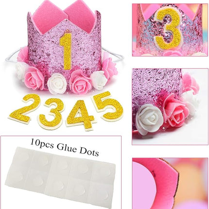 Legendog Dog Tutu Skirt, Birthday Party Supplies - Hat - Bowtie, Cute Pink Outfit for Small Dogs, Girl Dresses