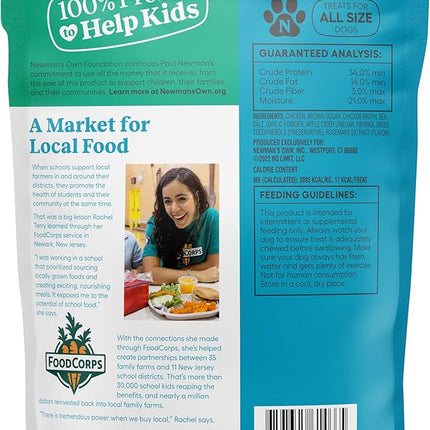 Newman's Own Jerky Treats for Dogs - Original Chicken Recipe | Made with US Farm-Raised Chicken | Grain Free | High in Protein | 5 oz Bag (Pack of 6)