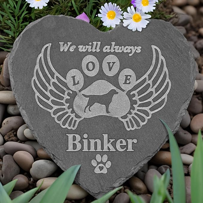 Pet Memorial Stones for Dogs, Pet Memorial Gifts for Dogs, Loss of Dog Sympathy Gift, Dog Memorial Gifts, Dog Loss Gifts, Pet Bereavement Gifts Dog, in Loving Memory Dog - 6 * 6 Inches Stone