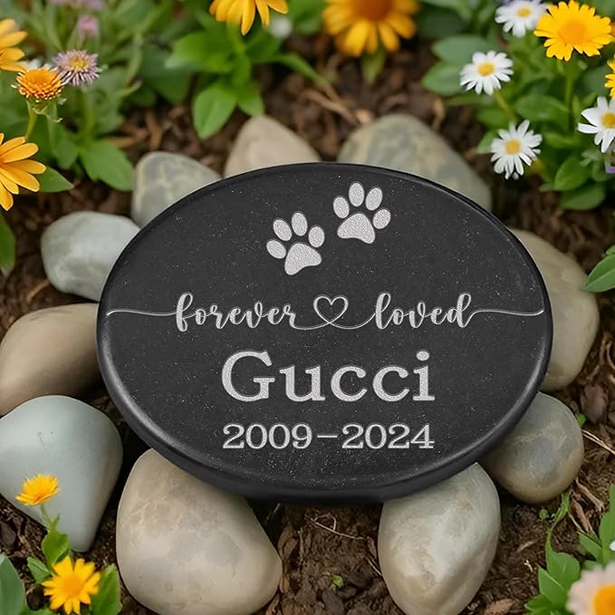 Pet Memorial Stones, Forever in Memory of Pet, Dog Memorial Gifts for Loss of Dog, Sympathy Gift for Loss of Pet, Pet Memorial Gifts, Dog Grave Markers