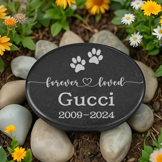 Pet Memorial Stones, Forever in Memory of Pet, Dog Memorial Gifts for Loss of Dog, Sympathy Gift for Loss of Pet, Pet Memorial Gifts, Dog Grave Markers