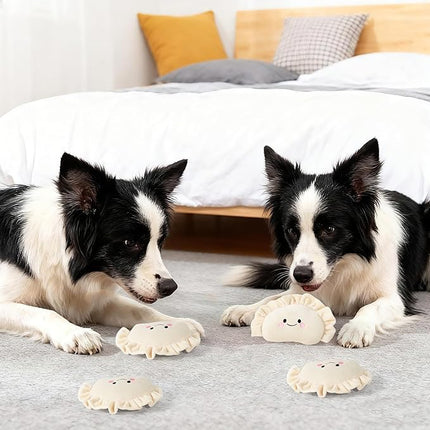 Dog Squeaky Toys, 5-Pack Interactive Dogs Toy, Stuffed Dogs Chew Toys, Durable Treat Dispending Dog Plush Toy for All Breed