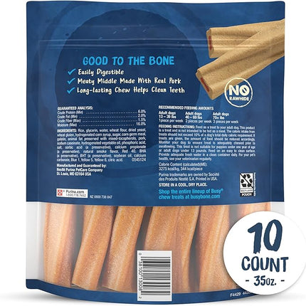 Purina Busy Bone Adult Dog Chew Bone Treats, Original - 10 ct. Pouch