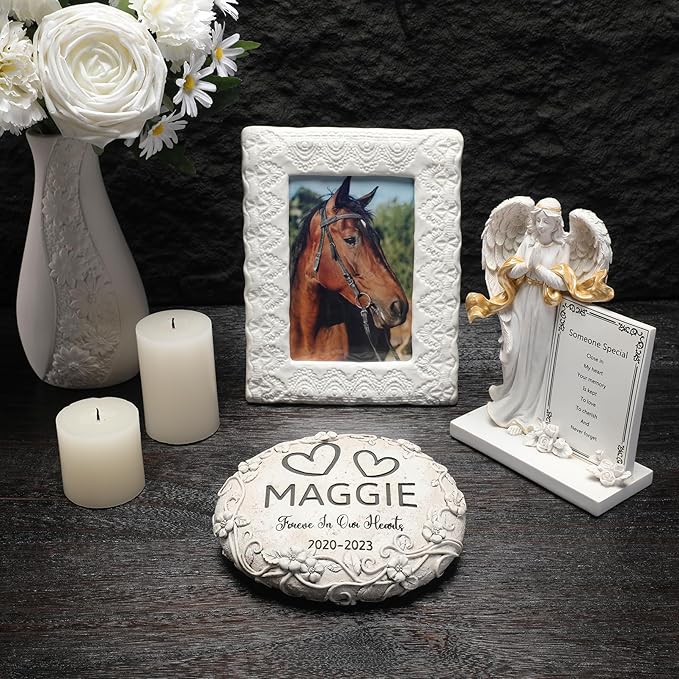 Personalized Horse Memorial Stone, Pet Grave Marker Horse, Horse Headstone, Horse Tombstone, Horse Gravestone, Horse Memorial Gifts