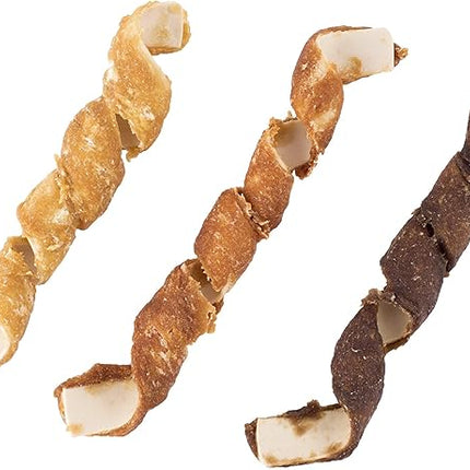 DreamBone Spirals Variety Pack, Treat Your Dog to a Chew Made with Real Meat and Vegetables