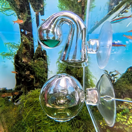 FZONE Aquatic CO2 Glass Drop Checker PH Monitor for Aquarium Plant Fish Tank