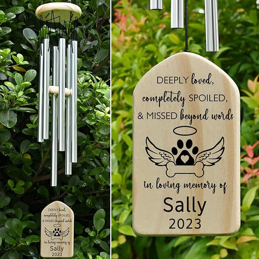 Pet Memorial Gifts, Pet Memorial Wind Chimes, Pet Loss Gifts, Loss of Pet Sympathy Gift, Bereavement Gifts for Loss of Pet, Pet Remembrance Gift, in Memory of Pet Gift
