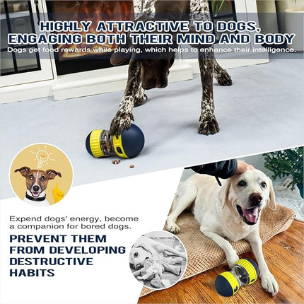 Extra-Large Size Dog Enrichment Toy for Medium/Large Aggressive Chewer Breed Dogs Treat Dispenser Ball Stimulating Game Indoor Food Dispensing Balls Puzzles Feeder Christmas & New Year Gift