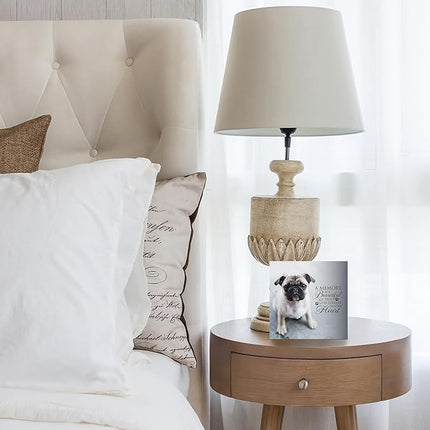 Lifesong Milestones Wooden Shadow Box Cremation Urn for Pet Ashes| Urns for Ashes of Deceased Pet Dog Cat| Sympathy Keepsake 6x6