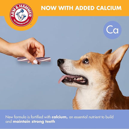 Arm & Hammer for Pets Smoothies Dental Treats for Dogs with Baking Soda and Calcium, Treat Chews Help Fight Bad Breath, Plaque & Tartar, Mint Blueberry & Mint, 8 Pcs