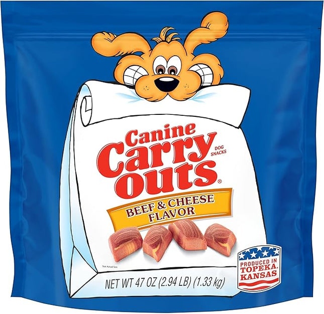 Canine Carry Outs Dog Treats, Beef & Cheese Flavor, 47 Ounce