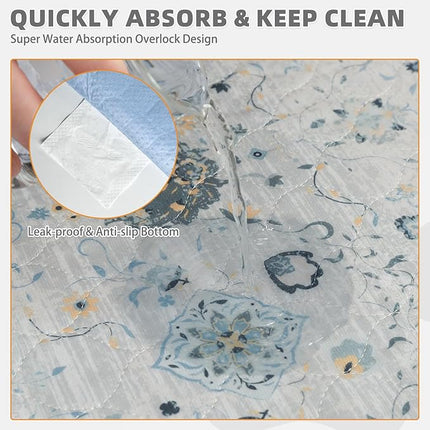 KOOLTAIL Washable Pee Pads for Dogs,2 Pack Super Absorbent Reusable Puppy Training Pads Waterproof, Nonslip and Leak-Proof Dog Pee Pads, Large Pet Mats Whelping Pads for Floor, Crate, Couch 36*41"