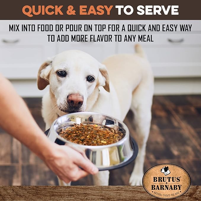 BRUTUS & BARNABY Dog Food Toppers for Picky Eaters - Natural, Sweet Potato Kibble Toppers, Packed with Nutrient Dogs Love