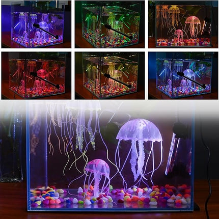 Fish Tank Light RGB LED Aquarium Lights, Underwater Waterproof Color Changing Submersible 16 Color 4 Modes Brightness Adjustable Memory Function Sucker Hang Lighting Strip, 15 inch