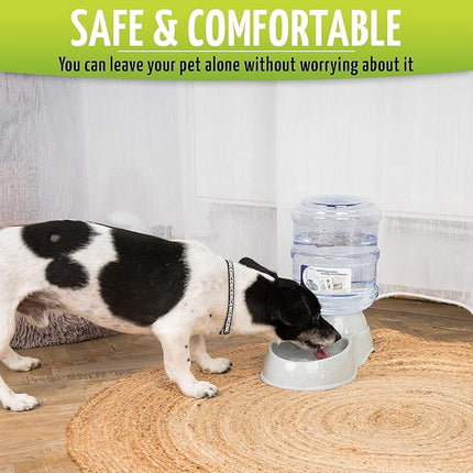 ZONETECH Pet Water Dispenser- Premium Quality Durable Self-Dispensing Gravity 3.7 Liters Capacity Suitable for Medium and Large-Sized Cats and Dogs