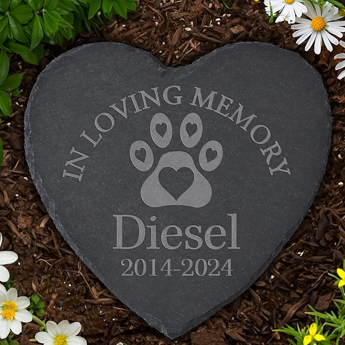 Personalized Pet Memorial Stone, Dog Memorial Gifts for Loss of Dog, Pet Loss Gifts, Pet Memorial, Loss of Dog Sympathy Gift, Dog Remembrance Gift, Pet Bereavement Gifts - in Loving Memory