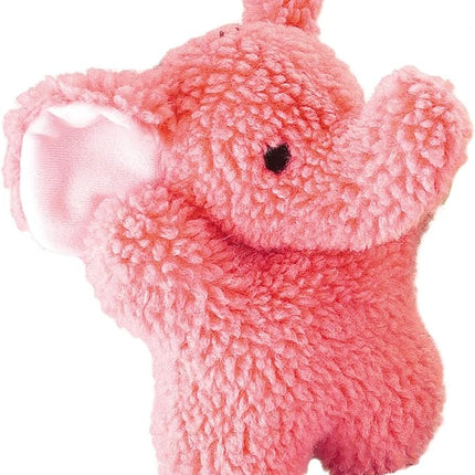 Zanies Cuddly Berber Baby Elephant Dog Toys, Pink 8-Inch