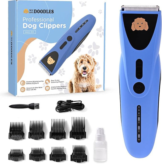 We Love Doodles Professional Dog Clipper, Blue