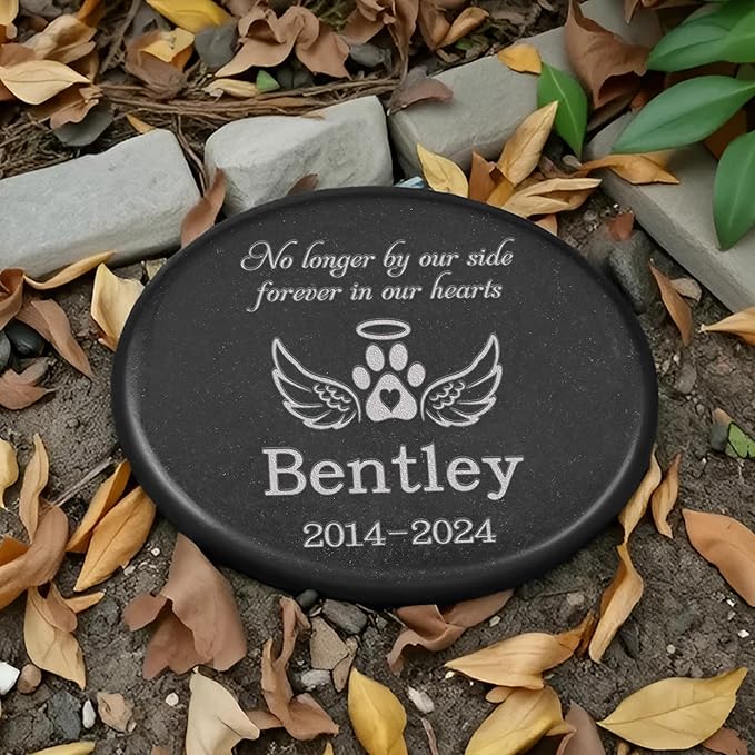 Personalized Pet Memorial Stone, Dog Memorial Stone, in Memory of Pet Gifts, Cat Sympathy Gifts, Dog Memorial Gifts, Pet Memorial Stones, Remembrance Gift for Loss of Pet