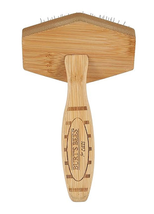 Burt's Bees for Pets Slicker Brush | Removes Loose Cat Fur, Prevents Matting | Ideal for Daily Grooming, Smooth Coat