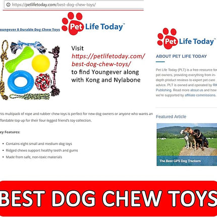 Youngever 8 Durable Dog Chew Toys, Puppy Toys, Dog Rope Toys Value Pack, Puppy Teething Toys for Small and Medium Dogs